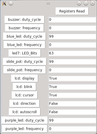 Generated Python GUI