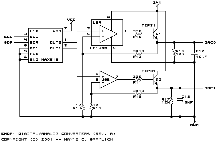 Digital/Analog Converter Schematic