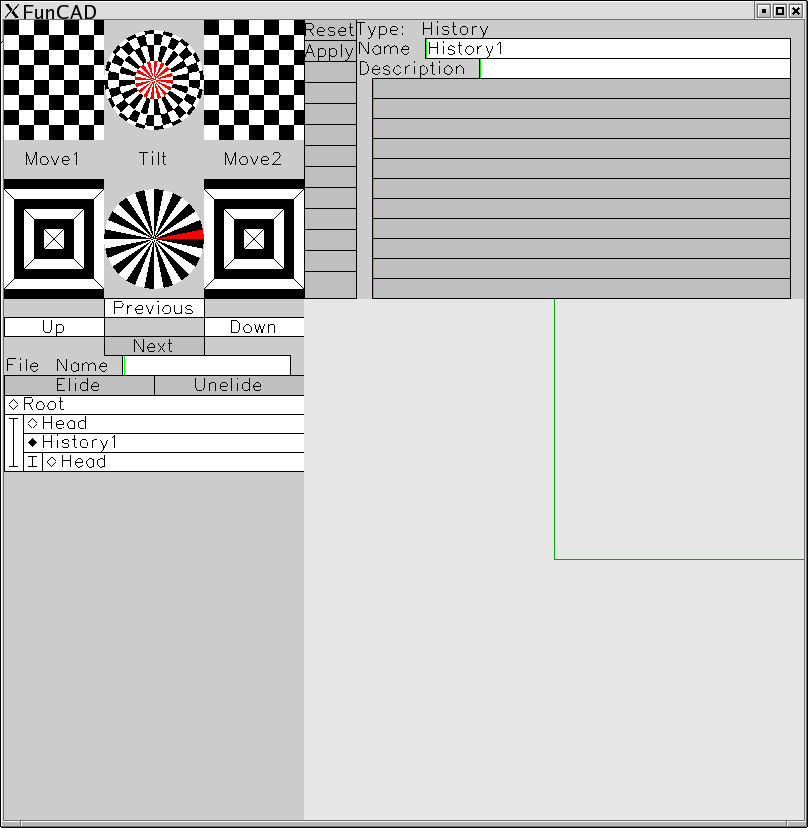 Initial FunCAD Display