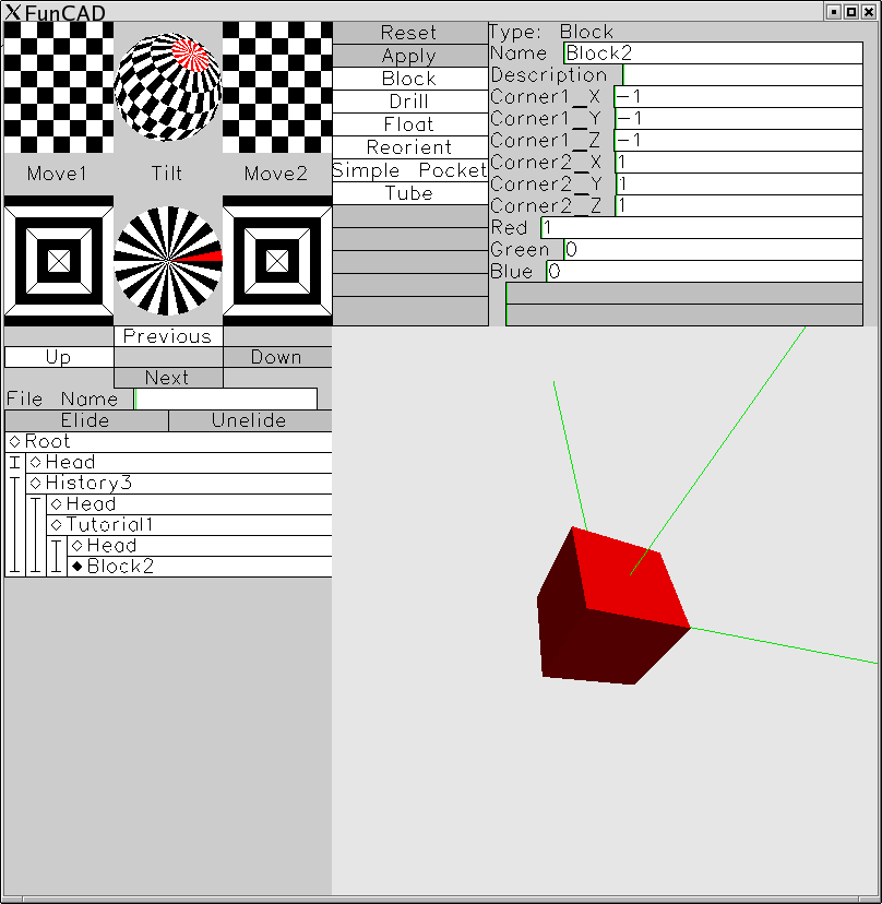 Tilted Red Cube