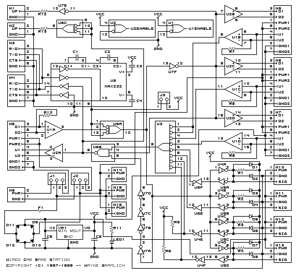 Wired Cab Station Schematic