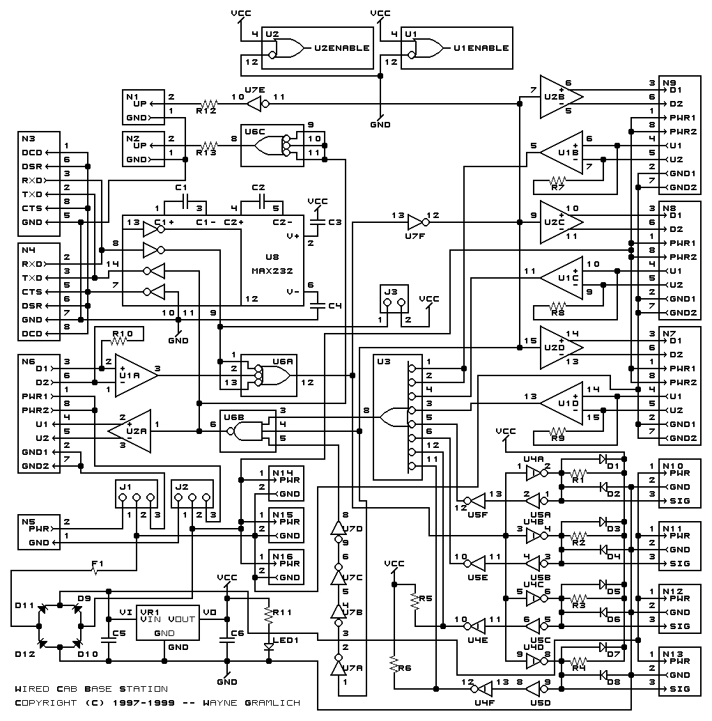 Wired Cab Station Schematic