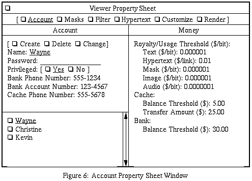 Account Window