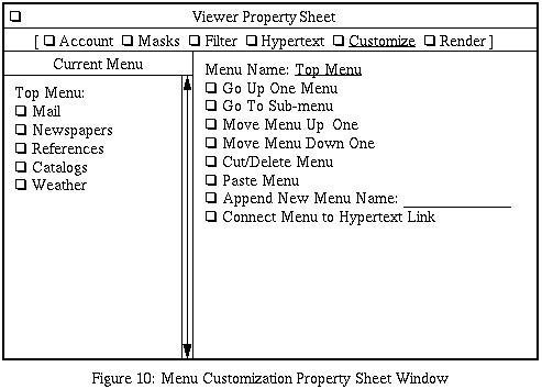 Customize Window