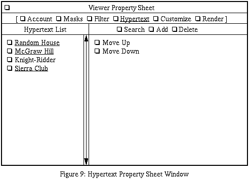 Hypertext Search Window